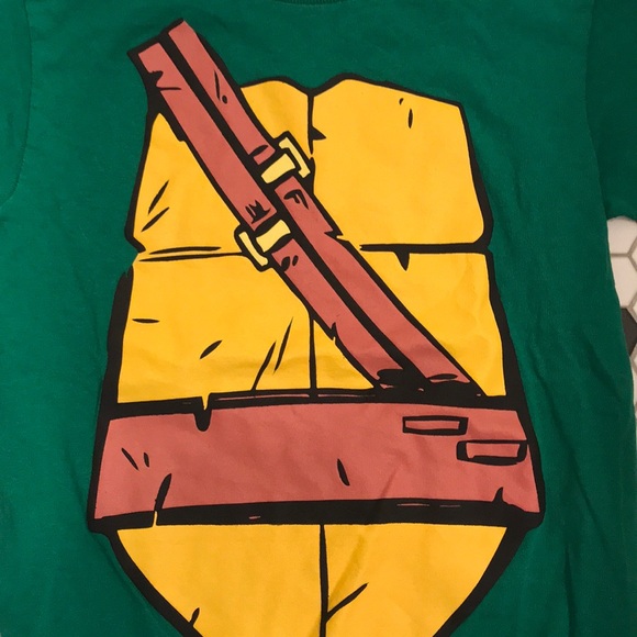 Boys Ninja Turtle tee with cape - Picture 3 of 5